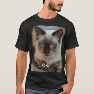 ラグドール猫の写真と名前のオーダーメイドグッズ Tシャツ