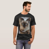 ラグドール猫の写真と名前のオーダーメイドグッズ Tシャツ (正面フル)