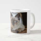 ラグドール猫の写真入り 名前入り オリジナルグッズ ジャンボコーヒーマグカップ (正面右)