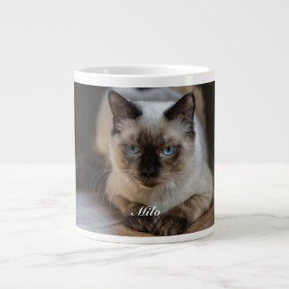 ラグドール猫の写真入り 名前入り オリジナルグッズ ジャンボコーヒーマグカップ