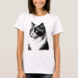 ラグドール猫の女性用Tシャツ Tシャツ