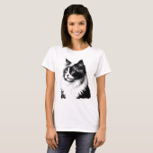 ラグドール猫の女性用Tシャツ Tシャツ (正面フル)