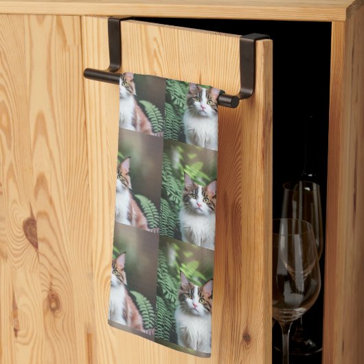 ラグドール猫のLulu皿タオル キッチンタオル (三つ折り)