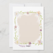 ラグドール猫イースターグリーティングカード シーズンカード (裏面)