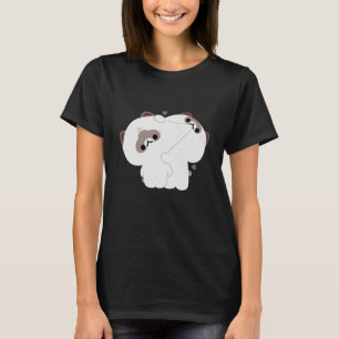 ラグドール猫カップル Tシャツ