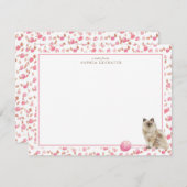 ラグドール猫パーソナライズされた文房具 ノートカード (正面/裏面)