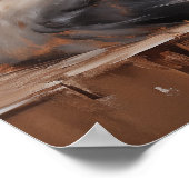 ラグドール猫ポートレート ポスター (角)