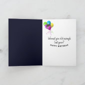 ラグドール猫誕生日ユーモア カード (内部)