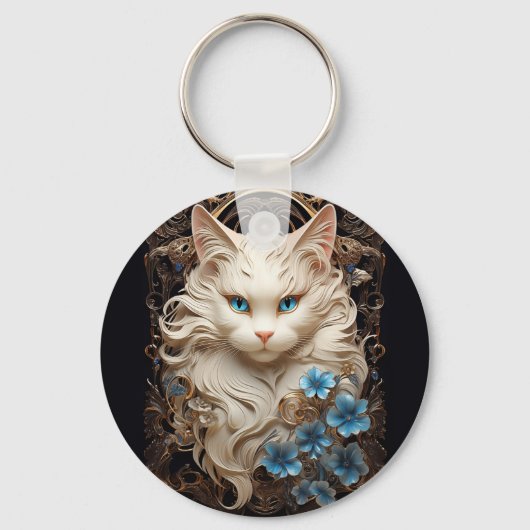 ラグドール猫 キーホルダー (正面)