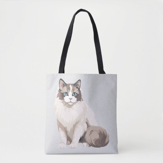 ラグドール猫 トートバッグ (正面)