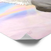 ラグドール猫（ブルーポイント）天使 – 雲 ポスター (角)