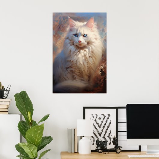 ラグドール猫 ポスター (ホームオフィス)