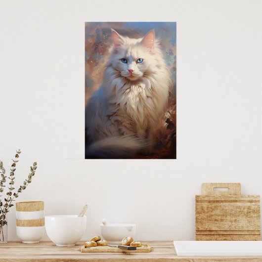 ラグドール猫 ポスター (キッチン)