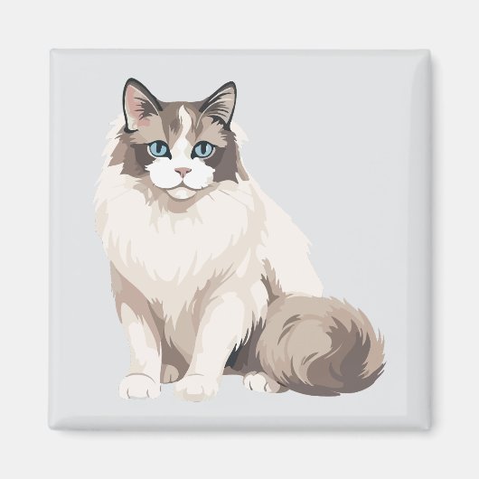 ラグドール猫 マグネット (正面)