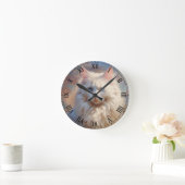 ラグドール猫 ラウンド壁時計 (ホーム)