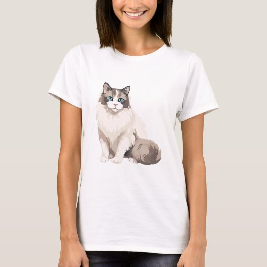 ラグドール猫 Tシャツ (正面)