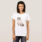 ラグドール猫 Tシャツ (正面フル)