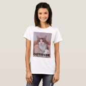 ラグドール猫Tシャツ キャティチュード Tシャツ (正面フル)