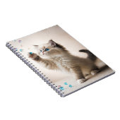 ラグドール遊の子猫とシャボン玉 ノートブック (右側)