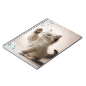 ラグドール遊の子猫とシャボン玉 ノートブック (左側)