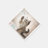 ラグドール遊の子猫の泡 スタンダードカクテルナプキン (角)