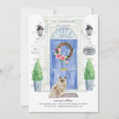 ラグドール·キャット·ブルー·ドアの動き案内 招待状 (正面)