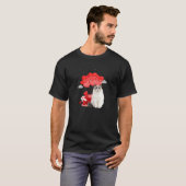 ラグドール バレンタインデー 猫 ハート 風船 Tシャツ (正面フル)