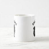 ラグドール・ママ・キャット・シルエット 名前入り コーヒーマグカップ (中央)