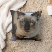 ラグドール 猫の写真 名前入り オリジナルグッズ クッション (ブランケット)