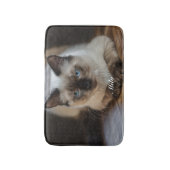 ラグドール 猫の写真 名前入り オリジナルグッズ バスマット (正面縦)