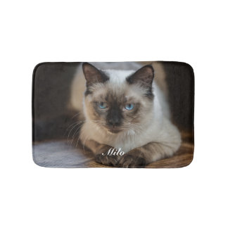 ラグドール 猫の写真 名前入り オリジナルグッズ バスマット