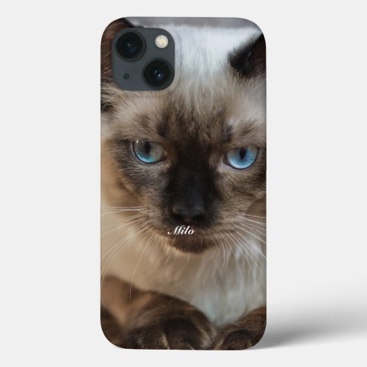 ラグドール 猫の写真 名前入り オーダーメイド Case-Mate iPhoneケース (裏面)