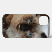 ラグドール 猫の写真 名前入り オーダーメイド Case-Mate iPhoneケース (裏面 (横))
