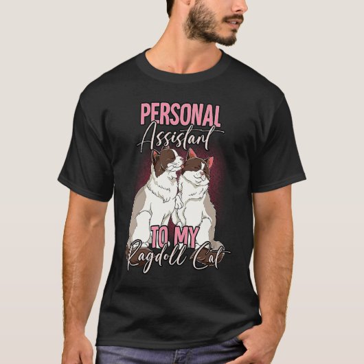 ラグドール 猫 10 Tシャツ (正面)