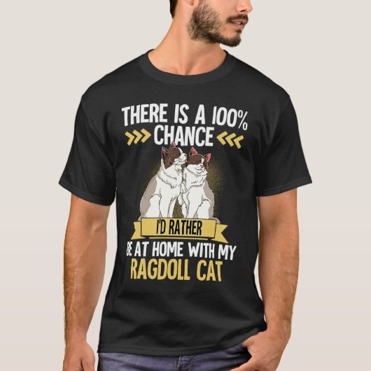 ラグドール 猫 1 Tシャツ (正面)