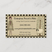 ラグドー初期のルの柳の木の素朴国 名刺 (正面)