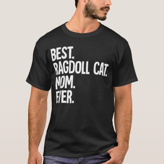 ラグド最高のルの猫の母さん Tシャツ (正面)