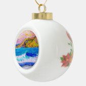 ラグナのビーチのしぶき セラミックボールオーナメント (右)