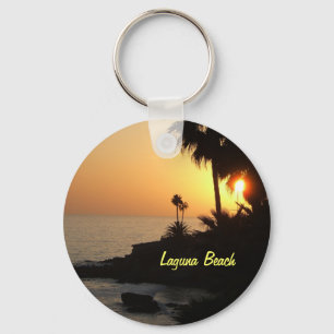 ラグナのビーチの海の日没のkeychain キーホルダー