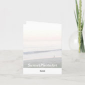 ラグナのビーチ上の日曜日 カード (裏面)