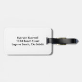 ラグナのビーチ、カリフォルニアヴィンテージ ラゲッジタグ (裏面横)