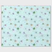 ラグナのモダンな青 ラッピングペーパー (フラット)