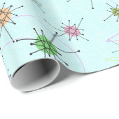 ラグナのモダンな青 ラッピングペーパー (ロールコーナー)