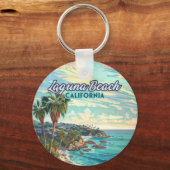 ラグナビーチカリフォルニアオレンジカウンティヴィンテージ キーホルダー (裏面)