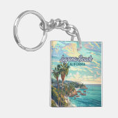ラグナビーチカリフォルニアオレンジカウンティヴィンテージ キーホルダー (正面左)