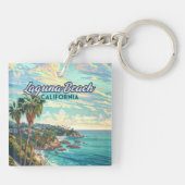 ラグナビーチカリフォルニアオレンジカウンティヴィンテージ キーホルダー (裏面)