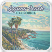 ラグナビーチカリフォルニアオレンジカウンティヴィンテージ シール (正面)
