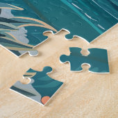 ラグナビーチカリフォルニアオレンジカウンティヴィンテージ ジグソーパズル (側面)