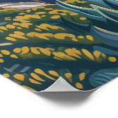 ラグナビーチカリフォルニアオレンジカウンティヴィンテージ ポスター (角)