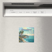 ラグナビーチカリフォルニアオレンジカウンティヴィンテージ マグネット (インサイチュ (食洗機))